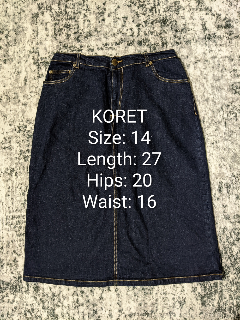 4 Denim Skirts BUNDLE - Dark Indigo & Light Wash - Picture 4 of 5